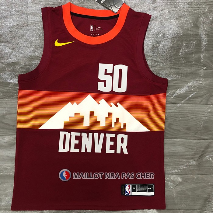 Maillot Denver Nuggets Aaron Gordon NO 50 Ville 2020-21 Rouge